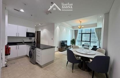 Apartment - 2 - 2 for rent in Lusail Marina Heights - Marina District - Lusail