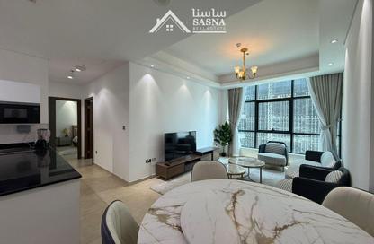 Apartment - 2 - 2 for rent in Lusail Marina Heights - Marina District - Lusail