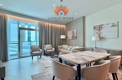 Apartment - 2 - 2 for rent in Lusail Marina Heights - Marina District - Lusail