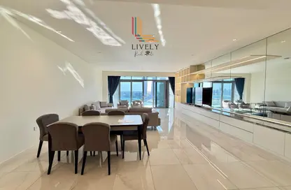 Apartment - 2 Bedrooms - 4 Bathrooms for rent in Seef Lusail Tower 1 - Seef Lusail - Lusail City - Lusail