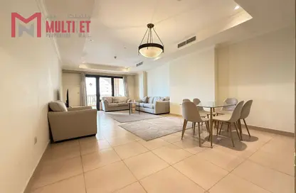 Apartment - 1 Bedroom - 2 Bathrooms for rent in West Porto Drive - Porto Arabia - The Pearl Island - Doha