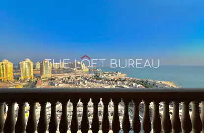 شقة - 2 غرف نوم - 3 حمامات للايجار في طريق بورتو الغربي - بورتو أرابيا - جزيرة اللؤلؤة - الدوحة