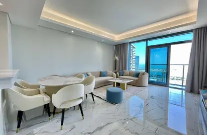 Apartment - 1 Bedroom - 2 Bathrooms for rent in Lusail Marina Heights - Marina District - Lusail