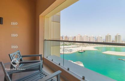 Apartment - 1 Bedroom - 2 Bathrooms for rent in Al Mutahidah Tower - Viva Bahriyah - The Pearl Island - Doha