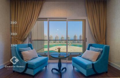 Apartment - 1 Bedroom - 2 Bathrooms for rent in Al Mutahidah Tower - Viva Bahriyah - The Pearl Island - Doha