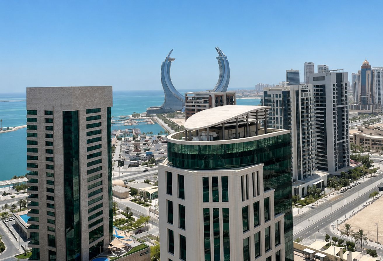Lusail higher floor 3 bhk | closed kitchen  14.5k thumbnail 7