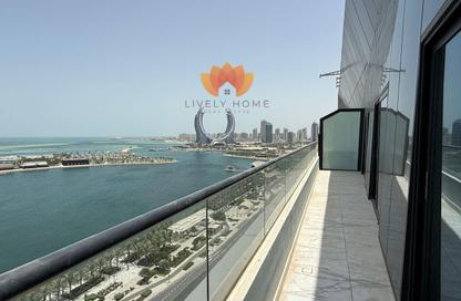 Apartment - 2 Bedrooms - 4 Bathrooms for rent in Lusail Marina Heights - Marina District - Lusail