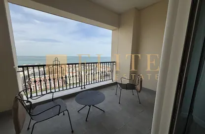 شقة - غرفة نوم - 2 حمامات للايجار في فيفا غرب - فيفا بحرية - جزيرة اللؤلؤة - الدوحة