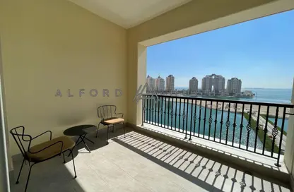 Apartment - Studio - 1 Bathroom for rent in Viva Central - Viva Bahriyah - The Pearl Island - Doha