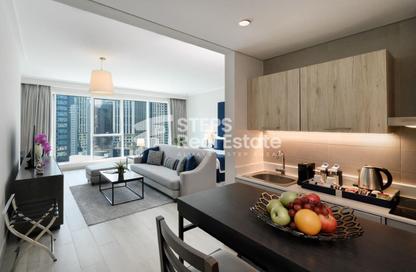 Apartment - Studio - 1 for rent in West Bay Tower - West Bay - West Bay - Doha