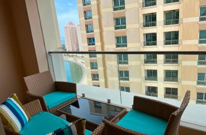 Apartment - Studio - 1 Bathroom for rent in Viva West - Viva Bahriyah - The Pearl Island - Doha
