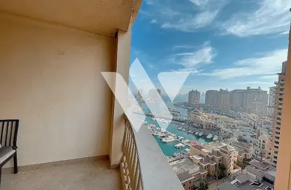 Apartment - 2 Bedrooms - 3 Bathrooms for rent in East Porto Drive - Porto Arabia - The Pearl Island - Doha