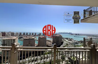 شقة - 2 غرف نوم - 4 حمامات للايجار في ابراج باي - منطقة الأبراج - جزيرة اللؤلؤة - الدوحة