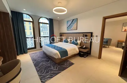 شقة - غرفة نوم - 2 حمامات للايجار في فيلات البلاج - حي الفيلات - جزيرة اللؤلؤة - الدوحة