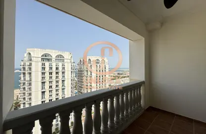 شقة - غرفة نوم - 2 حمامات للايجار في فيفا غرب - فيفا بحرية - جزيرة اللؤلؤة - الدوحة