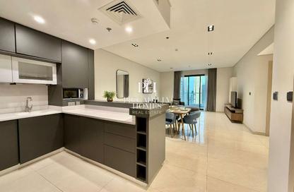 Apartment - 1 - 2 for rent in Lusail Marina Heights - Marina District - Lusail
