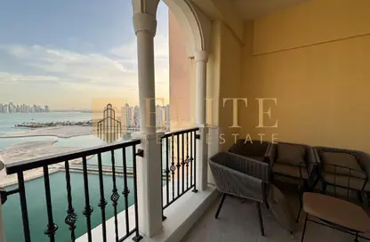 دوبلكس - 3 غرف نوم - 5 حمامات للايجار في برج 14 - فيفا بحرية - جزيرة اللؤلؤة - الدوحة