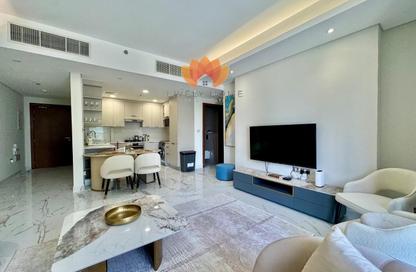 Apartment - 2 Bedrooms - 3 Bathrooms for rent in Lusail Marina Heights - Marina District - Lusail