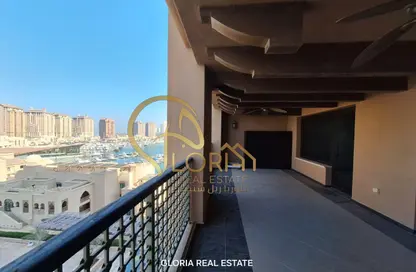 Apartment - 1 Bedroom - 2 Bathrooms for rent in East Porto Drive - Porto Arabia - The Pearl Island - Doha