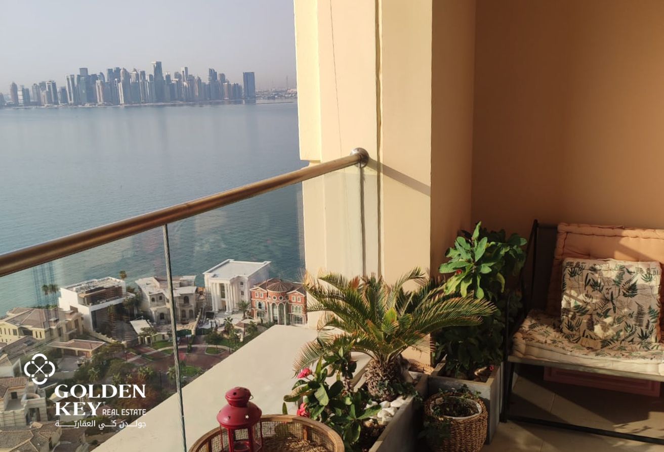 High-Floor 1BR | Panoramic Sea View – Viva Bahriya