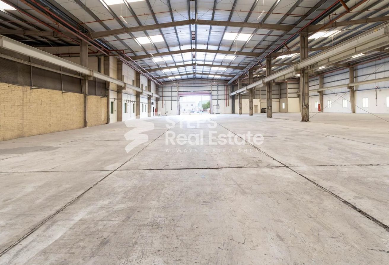 Spacious Warehouse for Rent in Industrial Area