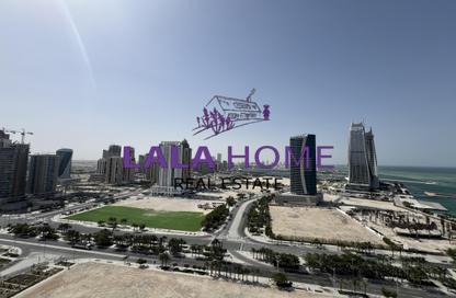 Apartment - 1 Bedroom - 2 Bathrooms for rent in Lusail Marina Heights - Marina District - Lusail Apartment - 1 Bedroom - 2 Bathrooms for rent in Lusail Marina Heights - Marina District - Lusail
