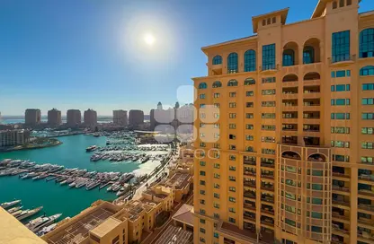 شقة - 2 غرف نوم - 3 حمامات للايجار في بوابة المارينا - بورتو أرابيا - جزيرة اللؤلؤة - الدوحة