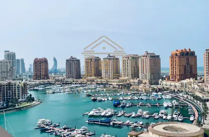 Apartment - 1 Bedroom - 2 Bathrooms for rent in West Porto Drive - Porto Arabia - The Pearl Island - Doha
