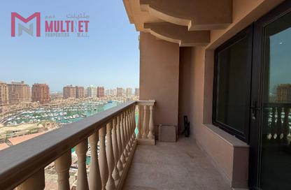 Apartment - 2 Bedrooms - 3 Bathrooms for rent in West Porto Drive - Porto Arabia - The Pearl Island - Doha