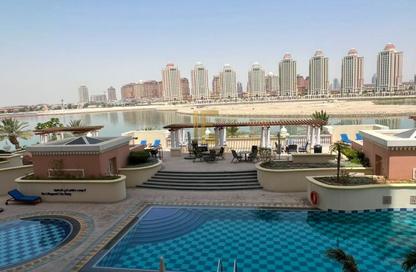 Apartment - Studio - 1 Bathroom for rent in Viva West - Viva Bahriyah - The Pearl Island - Doha