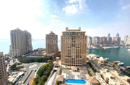 Apartment - 1 Bedroom - 2 Bathrooms for rent in West Porto Drive - Porto Arabia - The Pearl Island - Doha