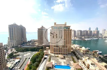 شقة - غرفة نوم - 2 حمامات للايجار في طريق بورتو الغربي - بورتو أرابيا - جزيرة اللؤلؤة - الدوحة