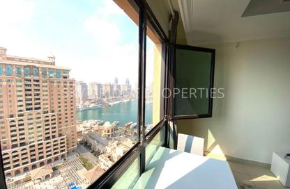 Apartment - 1 Bedroom - 2 Bathrooms for rent in West Porto Drive - Porto Arabia - The Pearl Island - Doha