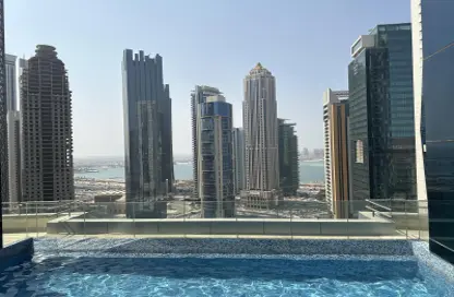 شقة - 2 غرف نوم - 3 حمامات للايجار في برج وست باي - الخليج الجنوبي - الخليج الغربي - الدوحة