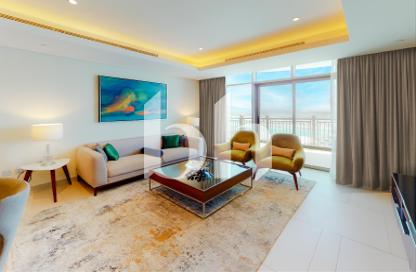 Apartment - 1 - 2 for rent in Abraj Bay - Abraj Quartiers - The Pearl Island - Doha