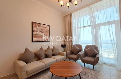 Apartment - 1 Bedroom - 2 Bathrooms for rent in Lusail Marina Heights - Marina District - Lusail