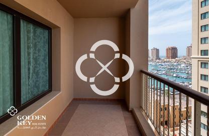 Apartment - 1 Bedroom - 2 Bathrooms for rent in East Porto Drive - Porto Arabia - The Pearl Island - Doha