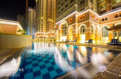 Apartment - Studio - 1 Bathroom for rent in Viva Central - Viva Bahriyah - The Pearl Island - Doha