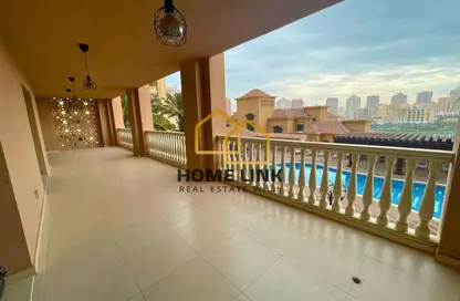 شقة - 2 غرف نوم - 3 حمامات للايجار في طريق بورتو الشرقي - بورتو أرابيا - جزيرة اللؤلؤة - الدوحة