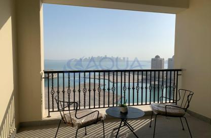 Apartment - Studio - 1 Bathroom for rent in Viva West - Viva Bahriyah - The Pearl Island - Doha