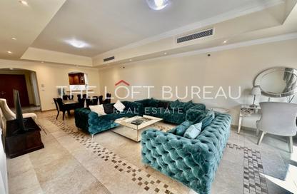 Apartment - 2 - 3 for rent in Tower 10 - Porto Arabia - The Pearl Island - Doha