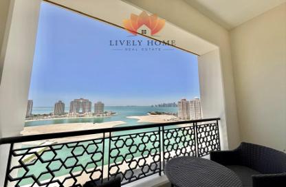 Apartment - 3 - 4 for rent in Viva East - Viva Bahriyah - The Pearl Island - Doha