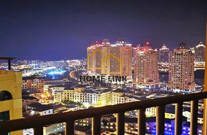 شقة - غرفة نوم - 2 حمامات للايجار في طريق بورتو الغربي - بورتو أرابيا - جزيرة اللؤلؤة - الدوحة