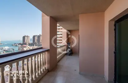 Apartment - 2 Bedrooms - 3 Bathrooms for sale in East Porto Drive - Porto Arabia - The Pearl Island - Doha