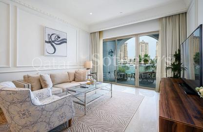 شقة - غرفة نوم - 2 حمامات للايجار في The St. Regis Marsa Arabia Island - Marsa Arabia - جزيرة اللؤلؤة - الدوحة