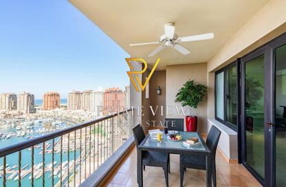 Apartment - 2 Bedrooms - 3 Bathrooms for rent in East Porto Drive - Porto Arabia - The Pearl Island - Doha