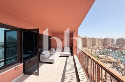 Apartment - 2 Bedrooms - 2 Bathrooms for rent in East Porto Drive - Porto Arabia - The Pearl Island - Doha Apartment - 2 Bedrooms - 2 Bathrooms for rent in East Porto Drive - Porto Arabia - The Pearl Island - Doha