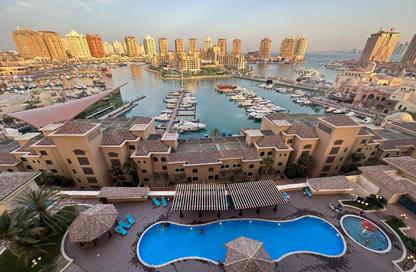 Apartment - 2 Bedrooms - 3 Bathrooms for sale in East Porto Drive - Porto Arabia - The Pearl Island - Doha