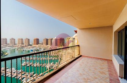 Apartment - 2 Bedrooms - 3 Bathrooms for rent in West Porto Drive - Porto Arabia - The Pearl Island - Doha