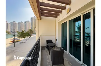 Townhouse - 1 Bedroom - 2 Bathrooms for rent in Viva East - Viva Bahriyah - The Pearl Island - Doha